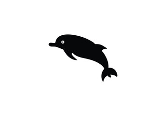 Amazon River Dolphin Pink Dolphin minimal style  icon design illustration