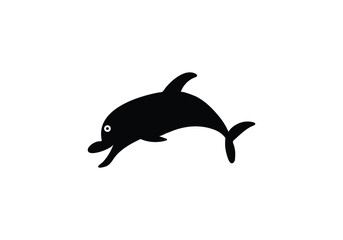 Amazon River Dolphin Pink Dolphin minimal style  icon design illustration
