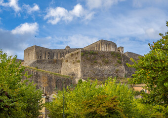 Obraz premium The New Fortress of Corfu (Kérkyra or Korkyra) city, Corfu island in the Ionian Sea, northwestern Greece near the boarder with albania