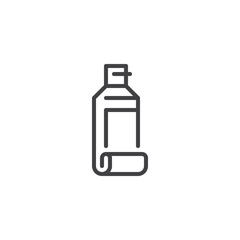 Toothpaste tube line icon