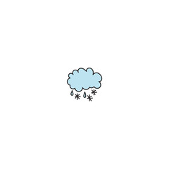 cute vector weather conditions elements forecast