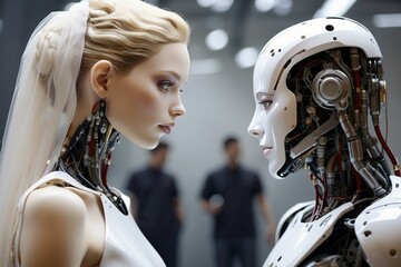 The marriage of artificial intelligence robots with humans