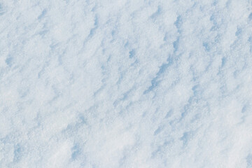 Snow texture, snow cover with uneven surface