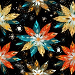Naklejka premium new year pattern wallpaper background