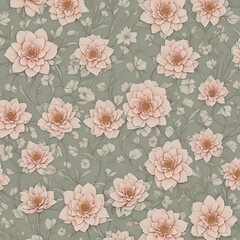 Flower pattern wallpaper, zoom meeting