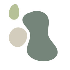 minimalist decorative blobs vector