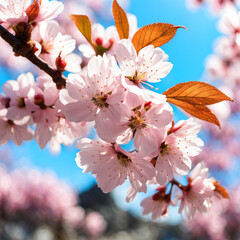 cherry blossoms.Generative AI