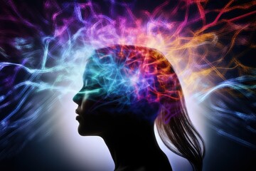 confident and positive human brain thinking creative ideas