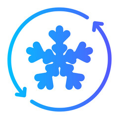 snowflake gradient icon