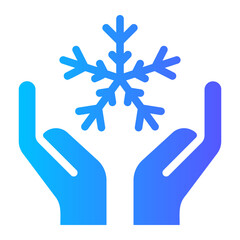 winter gradient icon