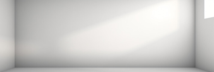 White and grey gradient wall banner blank studio room