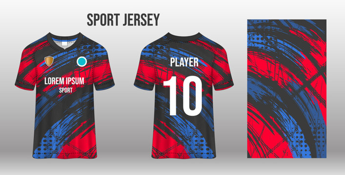 sport jersey design fabric textile template
