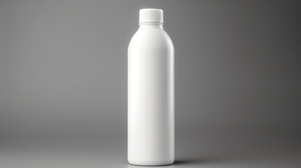 White plastic bottle container mock up packaging pro