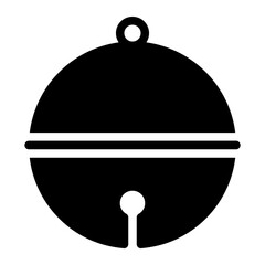 jingle bell glyph icon