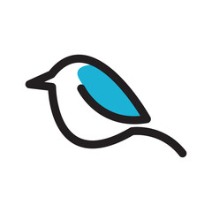 minimalist bird vector illustration 