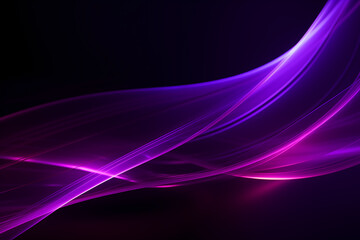 Purple light waves lines design. Abstract technology futuristic background.