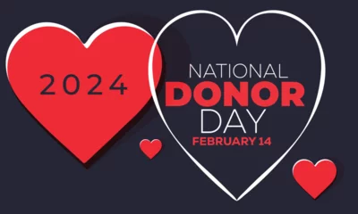 Deurstickers National donor day. background, banner, card, poster, template. Vector illustration. © design.designer