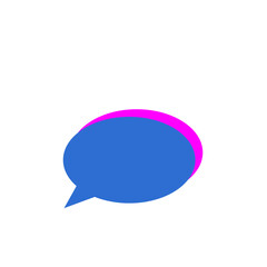 minimalist chat bubbles vector design