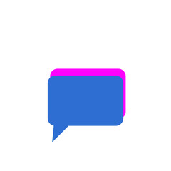 Fototapeta premium minimalist chat bubbles vector design