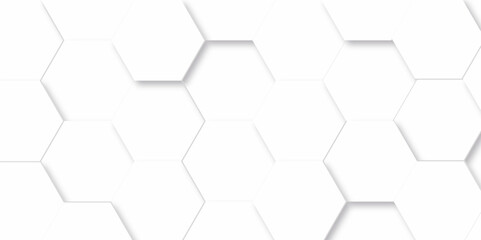 Background with lines hexagon and Abstract background hexagonal, modern abstract vector polygonal pattern. Futuristic abstract honeycomb technology white background. Luxury white hexagon pattern.
