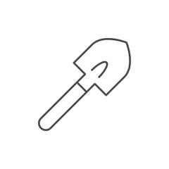 Spade or shovel line icon
