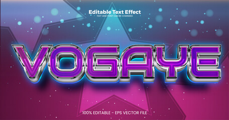 Vogaye editable text effect in modern trend style