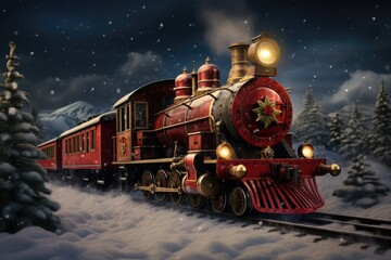A Christmas train delivering joy to all corners of the world.