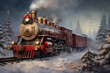 A Christmas train delivering joy to all corners of the world.