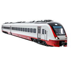 Naklejka premium The Thrill of a Fast Train's Journey