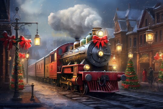 A Christmas train delivering joy to all corners of the world.