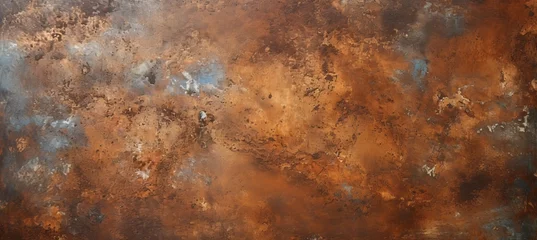 Foto op Plexiglas Gorgeous copper metal texture background design with a stunning and lustrous shiny metallic surface © Ilja
