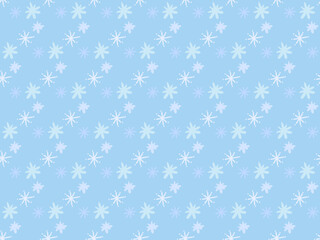 vector seamless pattern with snowflakes