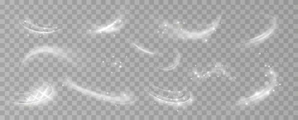 	
Texture of cold winter wind. Holiday vector snowstorm. Christmas cold snowstorm effect.Light effect.Magic spiral with sparkles.White light effect.Glitter particles with lines.Swirl effect.		 - obrazy, fototapety, plakaty