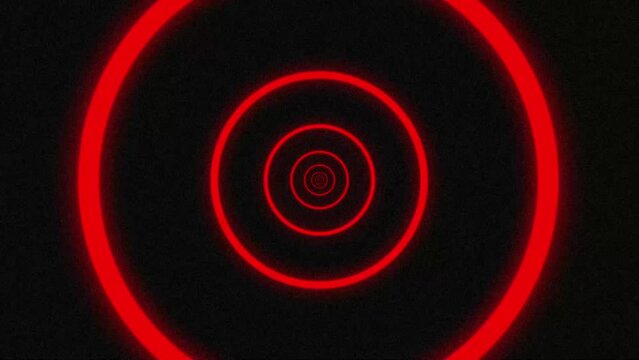 Red Color Visual Circle pattern and construction in mirror tunnel VJ Loop Video Efect Animation Stock Video Abstract Animation 2K 4K HD.mp4