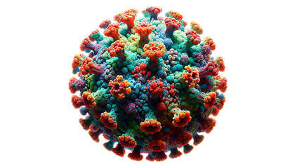 Unveiling the World of Viruses: A Comprehensive 3D Model Exploring Microscopic Pathogens and Their Genetic Replication - obrazy, fototapety, plakaty