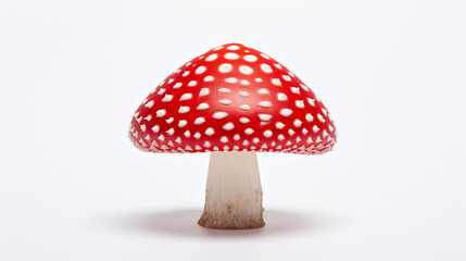 Obraz premium A red mushroom on a white background