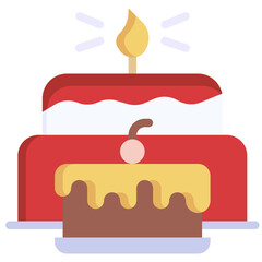 cake,birthday,food,birthday cake,bakery,cakes,candles,birthday and party.svg