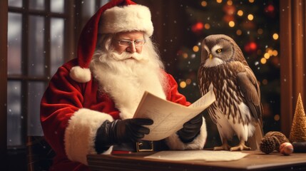 santa claus reading a book wishlist