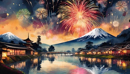 New years eve in Japan, tokyo