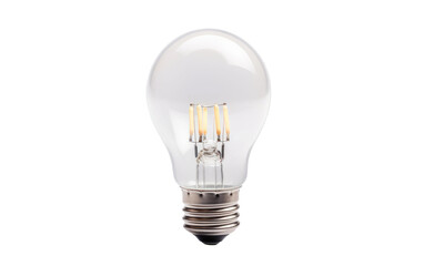 Gorgeous Light Emitting Diode LED Bulb Isolated on Transparent Background PNG.