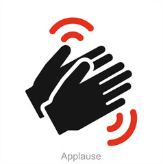 Applause and clap icon concept