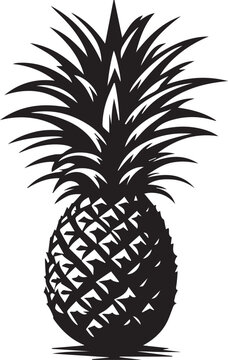 Pineapple Silhouettes EPS Pineapple Vector Pineapple Clipart