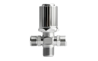 Beautiful Thermostatic Radiator Valve Isolated on Transparent Background PNG.