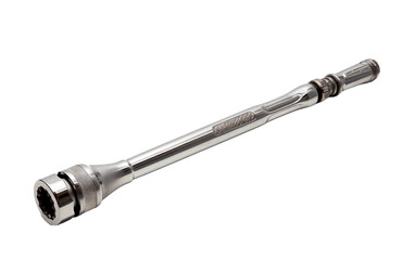 Fascinating Long Torque Wrench Isolated on Transparent Background PNG.
