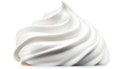 Cream isolated on white background.