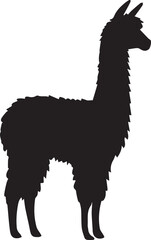 Fototapeta premium Alpaca Silhouettes EPS Alpaca Vector Alpaca Clipart