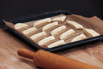 The process of cooking. Blank for baking.