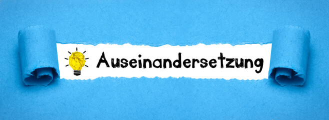 Auseinandersetzung	