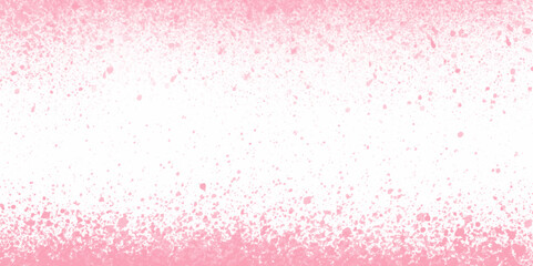 Pink watercolor ombre leaks and splashes texture on white watercolor paper background with scratches. Abstract Pink powder splatted background, Freeze motion of color powder exploding/throwing.
