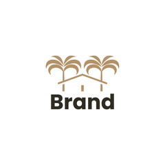 Coconut Tree House Logo Design
